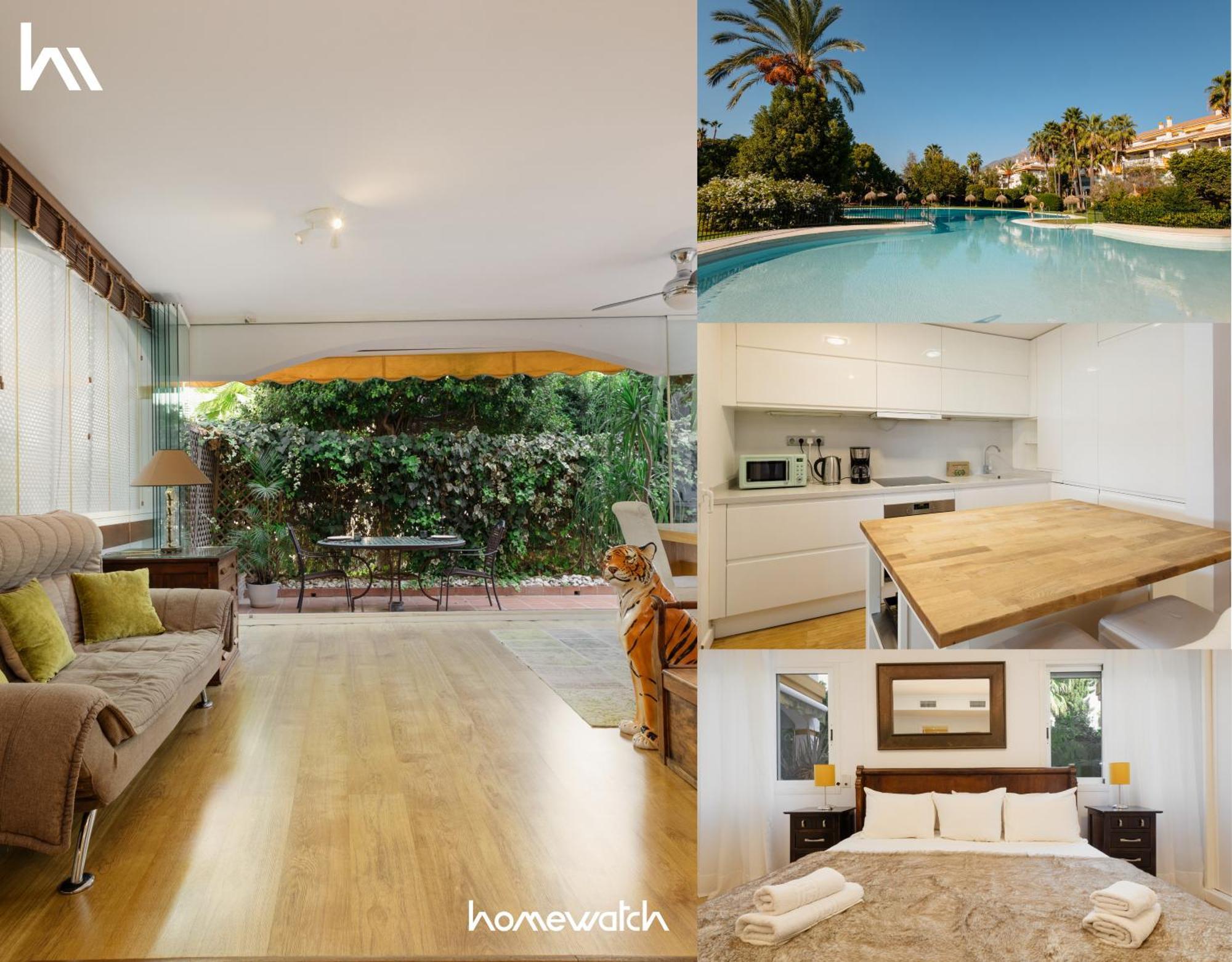 Ground Floor Holiday Apartment With Terrace And Pool In Puerto Banus, Marbella Exteriér fotografie